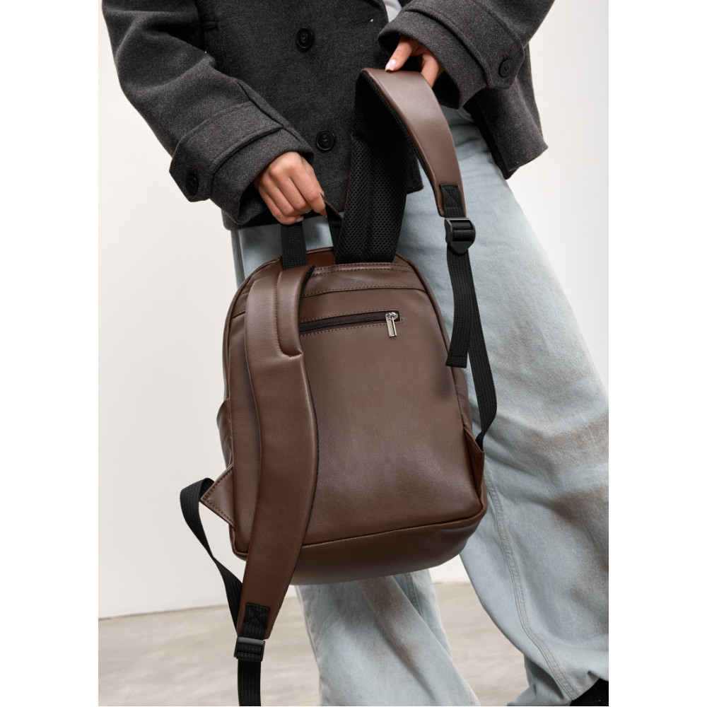 Жіночий рюкзак Sambag Talary шоколадний 35 х 25 х 12 см (35312020)