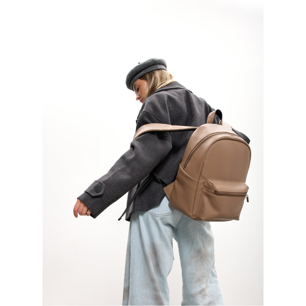 Жіночий рюкзак Sambag Talary кавовий 35 х 25 х 12 см (35312021)