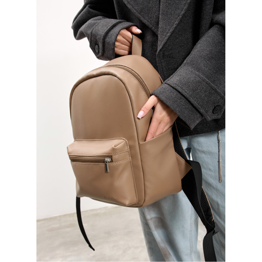 Жіночий рюкзак Sambag Talary кавовий 35 х 25 х 12 см (35312021)