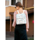 Жіночий рюкзак Sambag LOFT білий PALM 22001712