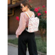 Жіночий рюкзак Sambag LOFT білий FLOWERS 22001713