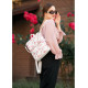 Жіночий рюкзак Sambag LOFT білий FLOWERS 22001713