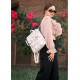 Жіночий рюкзак Sambag LOFT білий FLOWERS 22001713