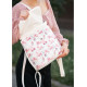 Жіночий рюкзак Sambag LOFT білий FLOWERS 22001713