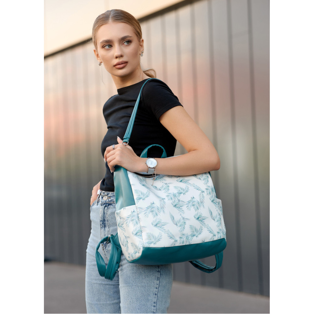 Жіночий рюкзак Sambag TRINITY мурена PALM 34 х 31 х 15 см (28303736)