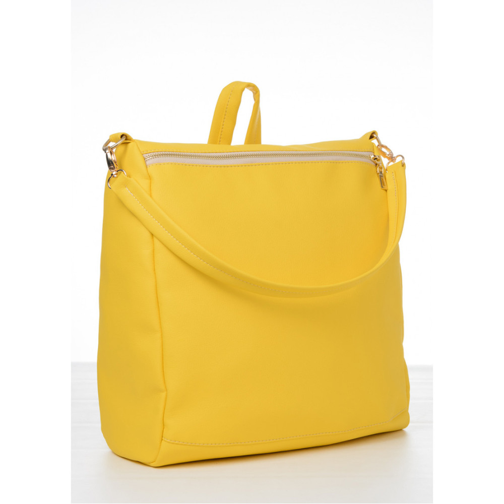 Жіночий рюкзак Sambag Trinity MZO жовтий 34 х 31 х 15 см (28309028)