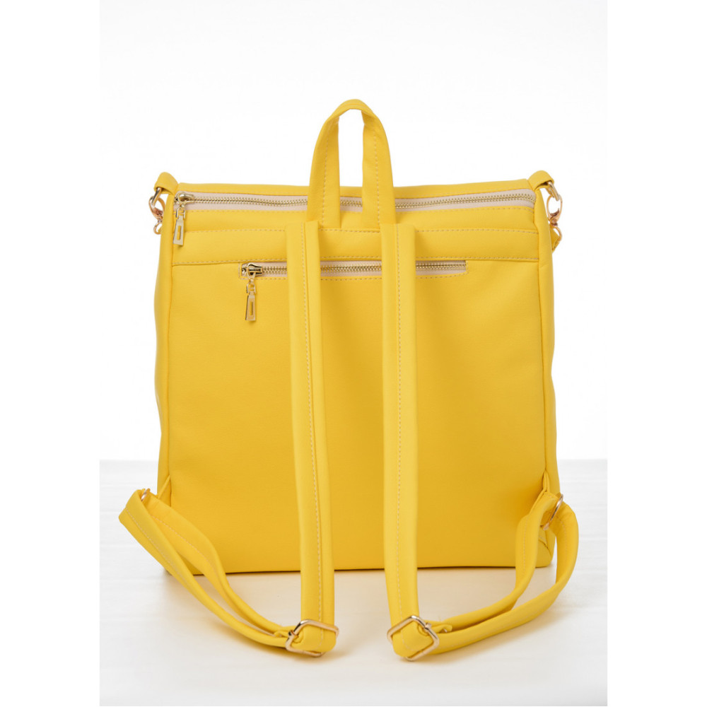 Жіночий рюкзак Sambag Trinity MZO жовтий 34 х 31 х 15 см (28309028)