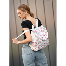 Женский рюкзак-сумка Sambag TRINITY FLOWERS белый 28309713
