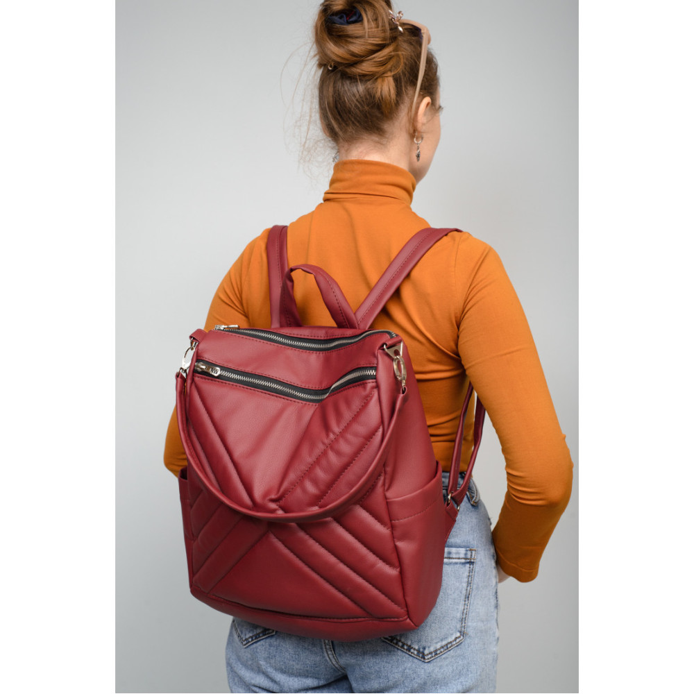 Жіночий рюкзак Sambag Trinity MSS бордо 28313005