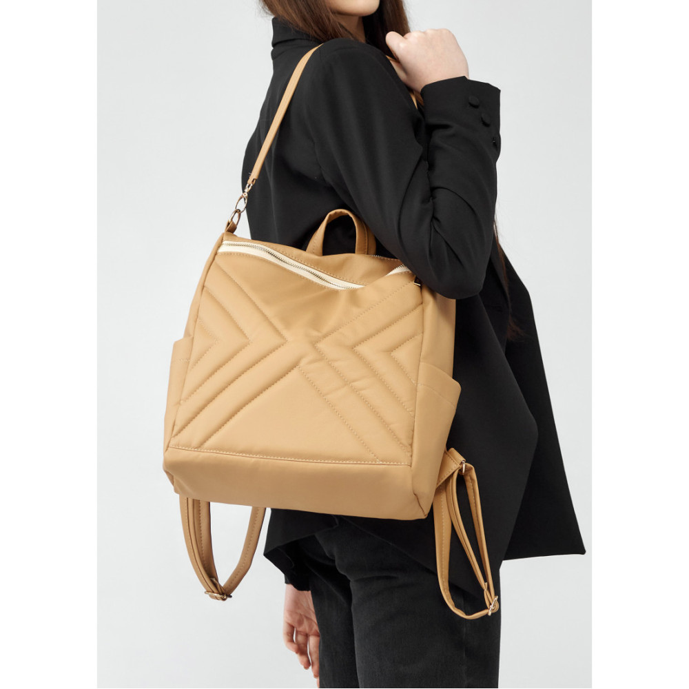 Жіночий рюкзак Sambag Trinity MSS Бежевий 34 х 31 х 15 см (28313026)