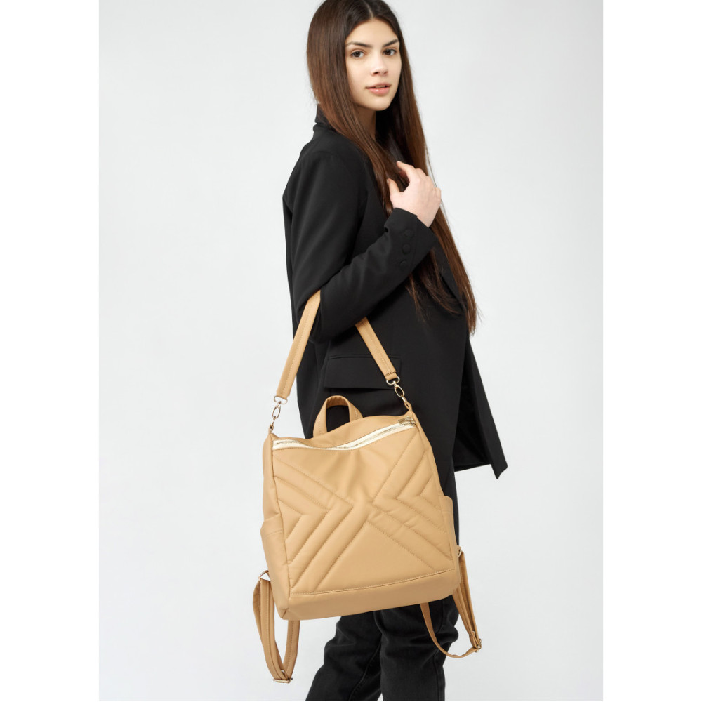 Жіночий рюкзак Sambag Trinity MSS Бежевий 34 х 31 х 15 см (28313026)