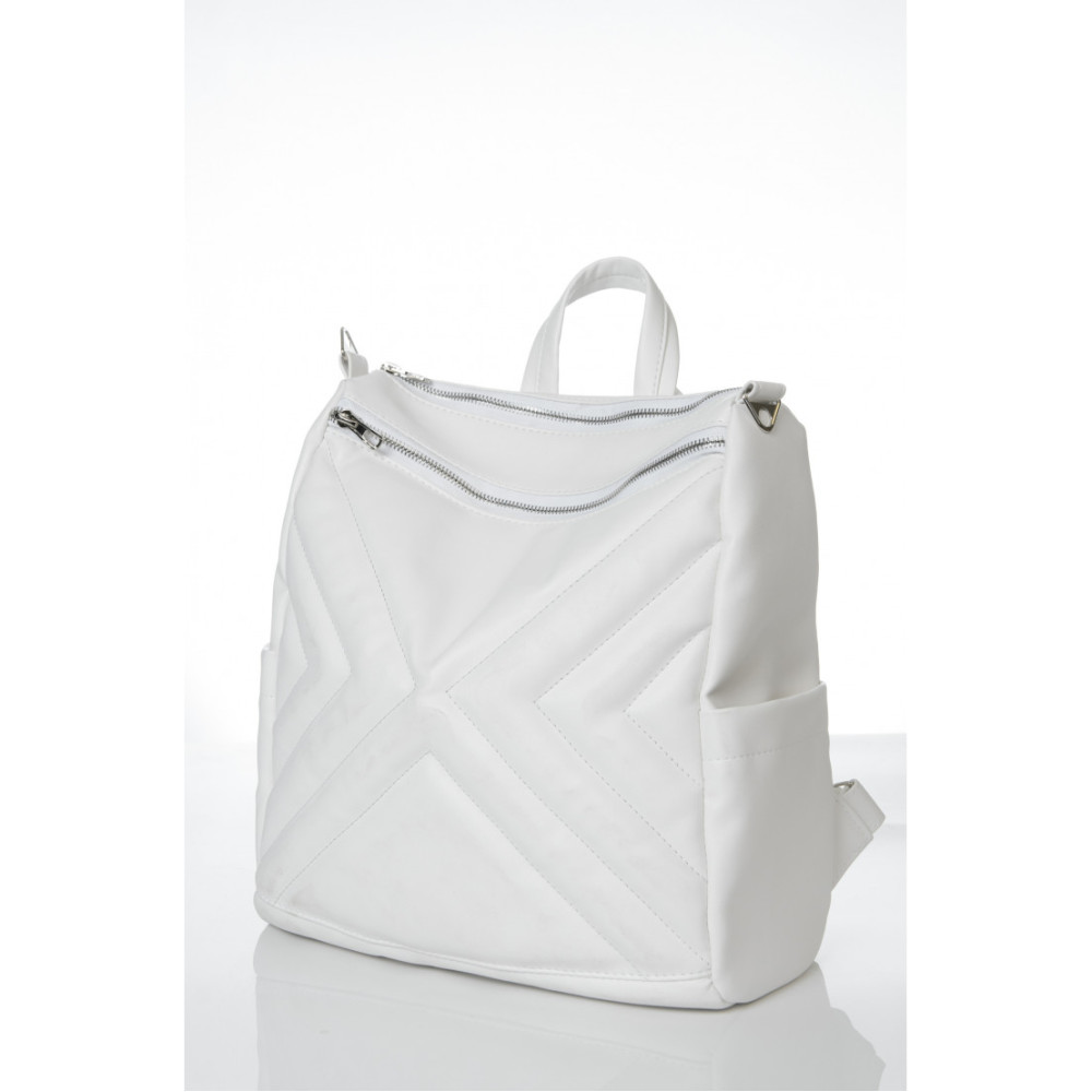 Жіночий рюкзак Sambag Trinity MSO білий 34 х 31 х 15 см (28319008)