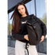 Жіночий рюкзак рол Sambag RollTop Milton чорний тканинний 41 х 30 х 16 см (24211065)