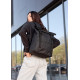 Жіночий рюкзак рол Sambag RollTop Milton чорний тканинний 41 х 30 х 16 см (24211065)
