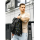 Мужской рюкзак Sambag Roll Top черный оксфорд принт 41 х 30 х 16 см (24238731m)
