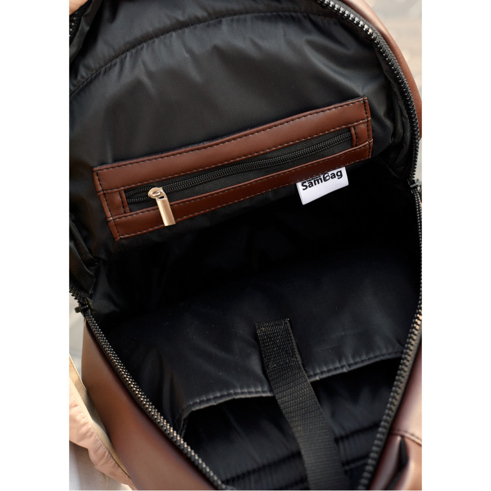 Рюкзак унісекс Sambag Zard LZN шоколадний 46 х 28 х 13 см (25000020)