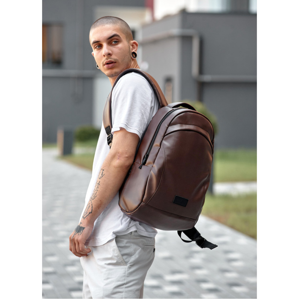 Чоловічий рюкзак Sambag Zard LZN шоколадний 43 х 27 х 13 см (25000020m)
