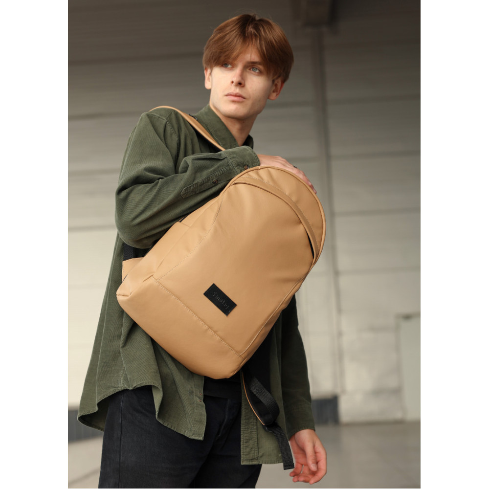 Чоловічий рюкзак Sambag Zard LZNm бежевий 43 х 27 х 13 см (25000026m)