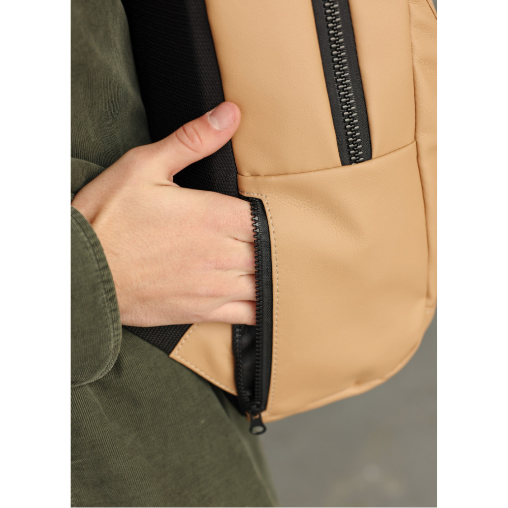 Чоловічий рюкзак Sambag Zard LZNm бежевий 43 х 27 х 13 см (25000026m)