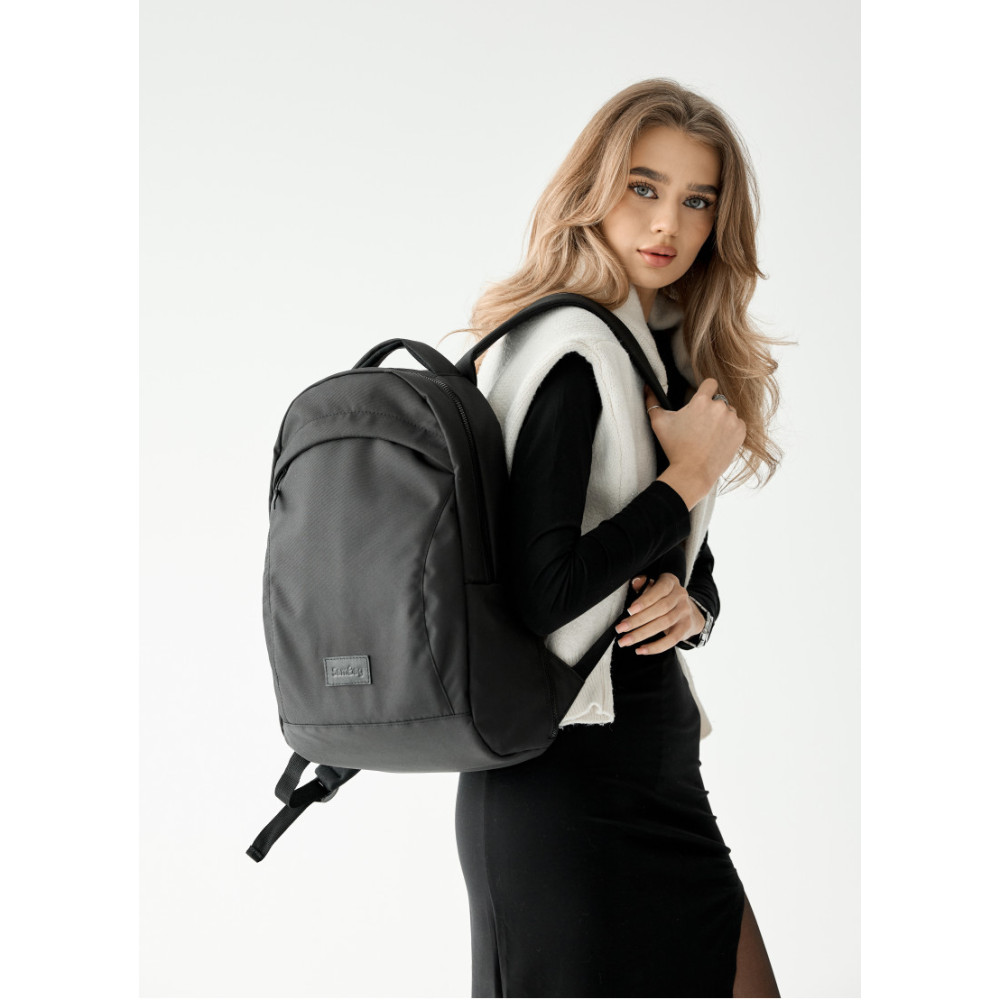 Женский рюкзак Sambag Zard LZN черный тканевый 43 х 27 х 13 см (25000065)