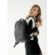 Женский рюкзак Sambag Zard LZN черный тканевый 43 х 27 х 13 см (25000065)