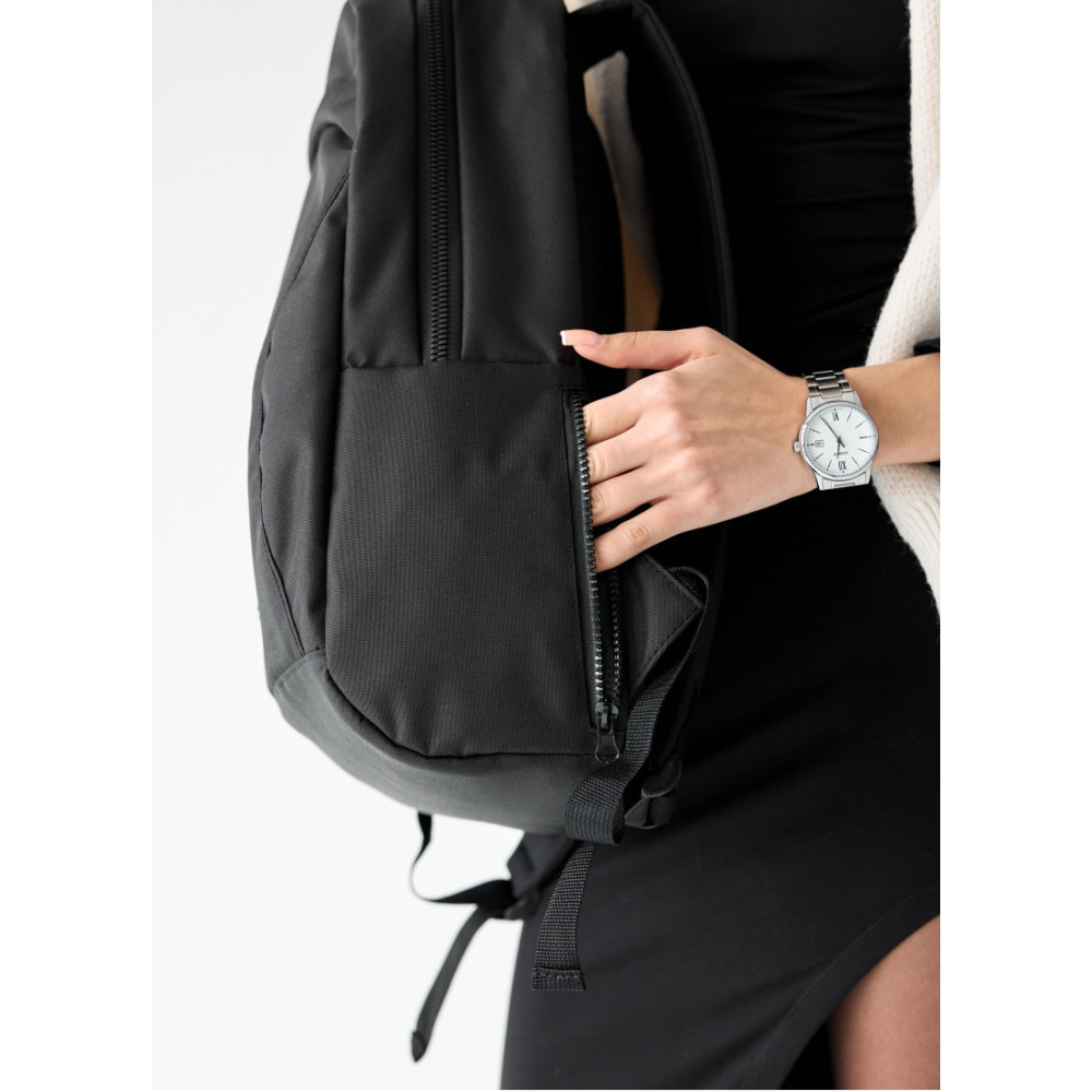 Женский рюкзак Sambag Zard LZN черный тканевый 43 х 27 х 13 см (25000065)
