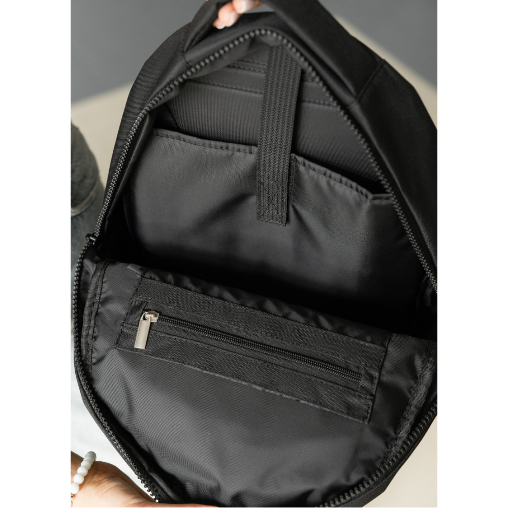 Женский рюкзак Sambag Zard LZN черный тканевый принт 43 х 27 х 13 см (25000148)