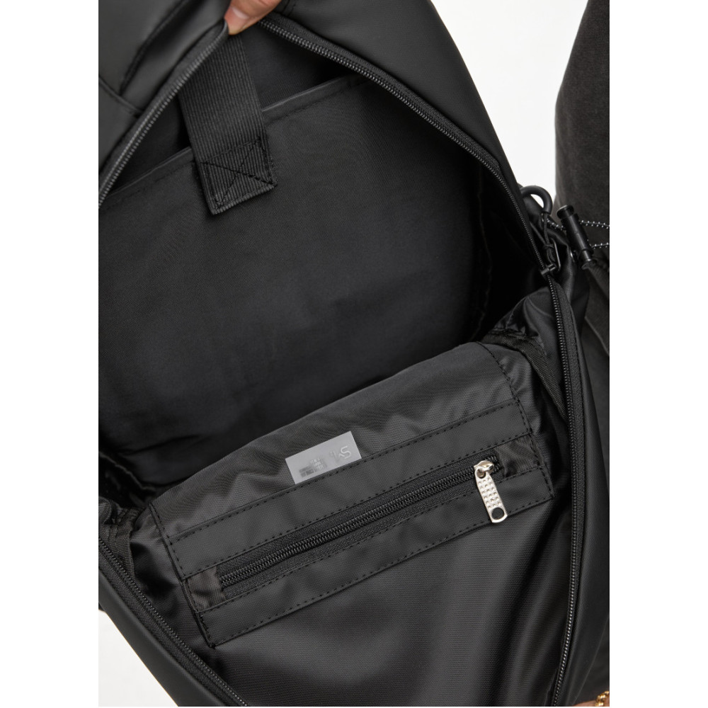 Чоловічий рюкзак Sambag Zard Neo чорний з декором 43 х 27 х 13 см (25000264m)