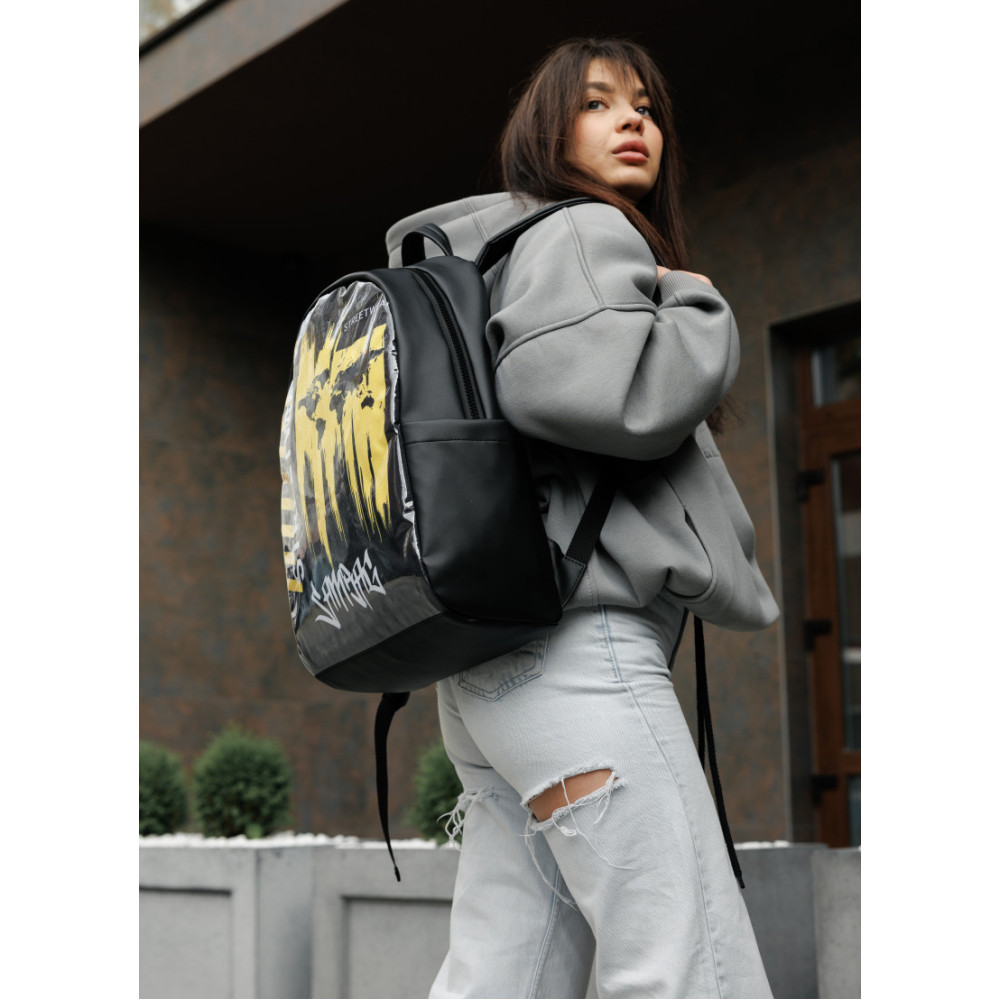 Жіночий рюкзак Sambag ZARD LTT чорний STREET 25008125