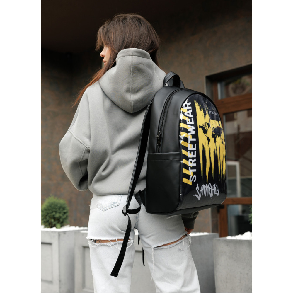 Жіночий рюкзак Sambag ZARD LTT чорний STREET 25008125
