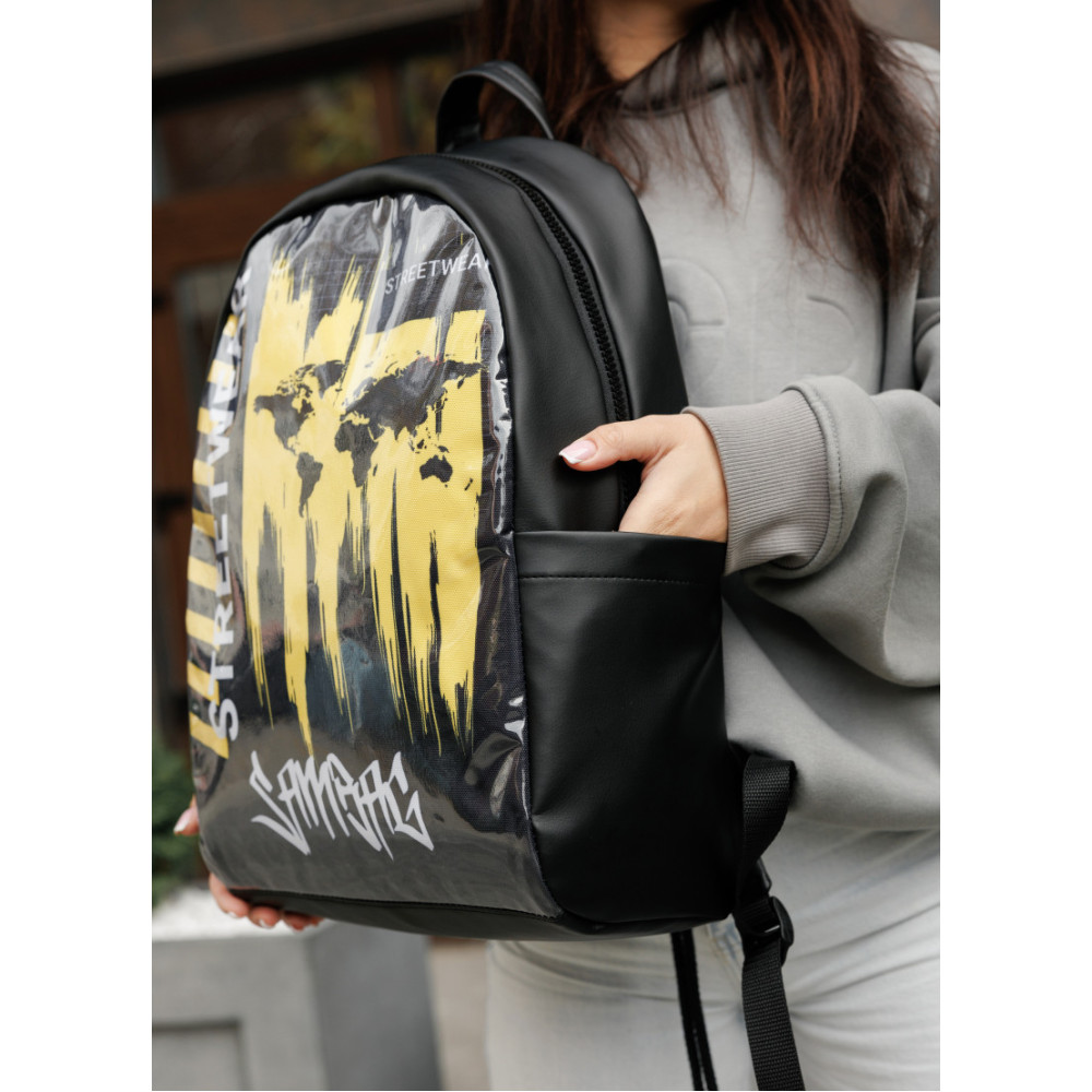 Жіночий рюкзак Sambag ZARD LTT чорний STREET 25008125