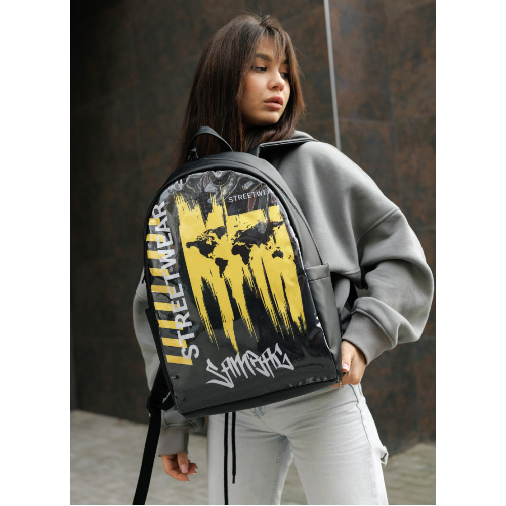 Жіночий рюкзак Sambag ZARD LTT чорний STREET 25008125