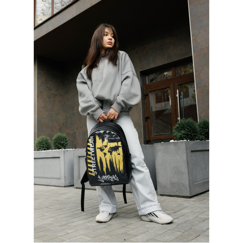 Жіночий рюкзак Sambag ZARD LTT чорний STREET 25008125
