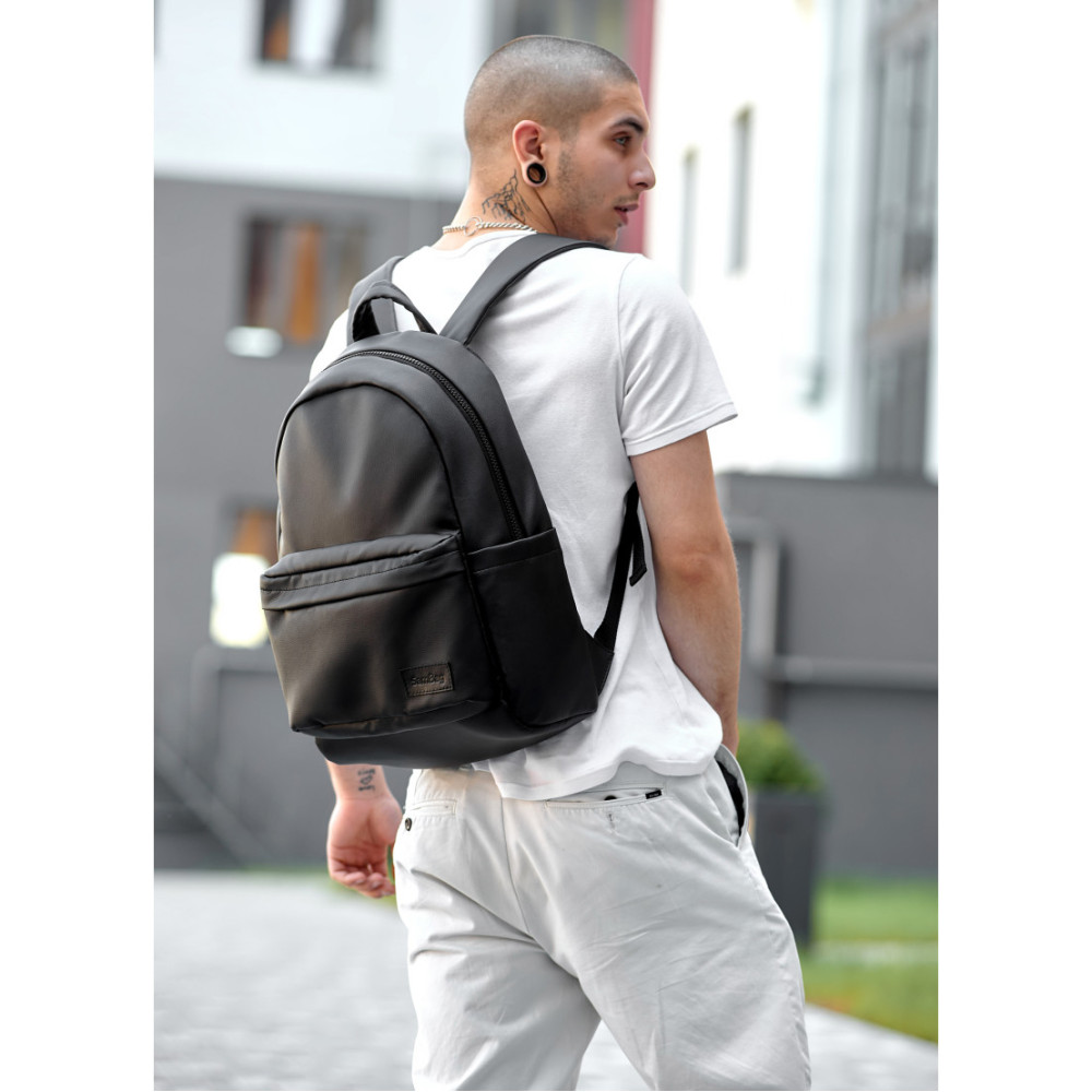 Чоловічий рюкзак Sambag Zard LST чорний 46 x 28 x 13 см (25018001m)