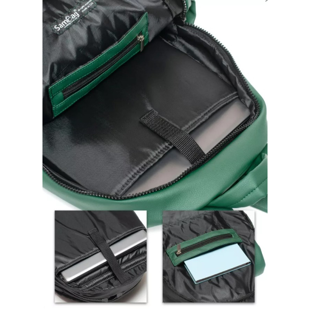 Жіночий рюкзак Sambag Zard LST зелений 46 х 28 х 13 см (25018007)