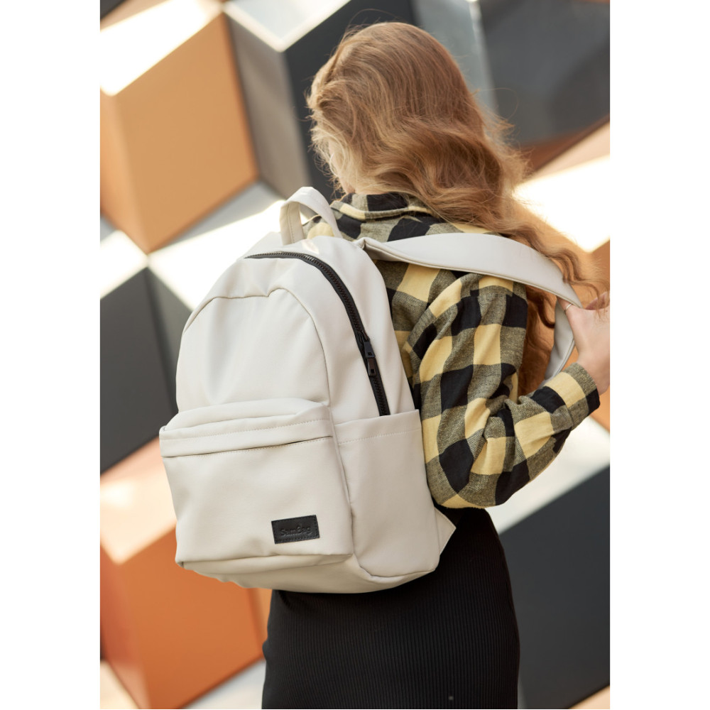 Жіночий рюкзак Sambag ZARD LST сірий 46 х 28 х 13 см (25018030)