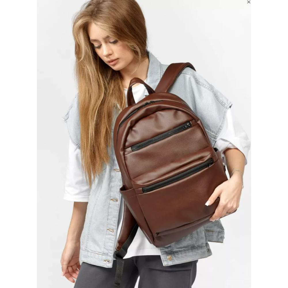 Жіночий рюкзак Sambag Zard LKTn шоколад 46 x 28 x 13 см (25058020)