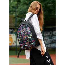 Женский рюкзак Sambag ZARD LRT черный ABSTRACT 46 х 28 х 13 см (25088707)