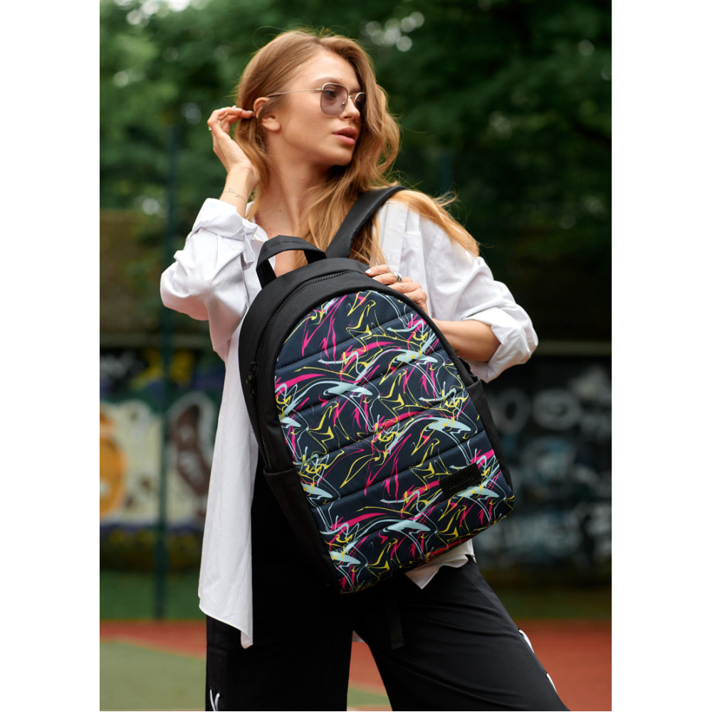 Жіночий рюкзак Sambag ZARD LRT чорний ABSTRACT 46 х 28 х 13 см (25088707)