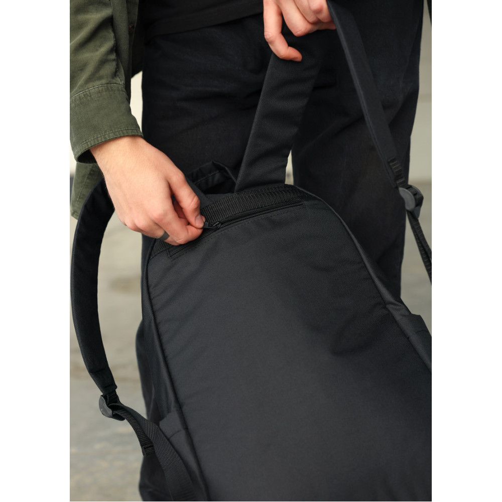 Чоловічий рюкзак Sambag ZARD LRT чорний ABSTRACT 46 х 28 х 13 см (25088707m)