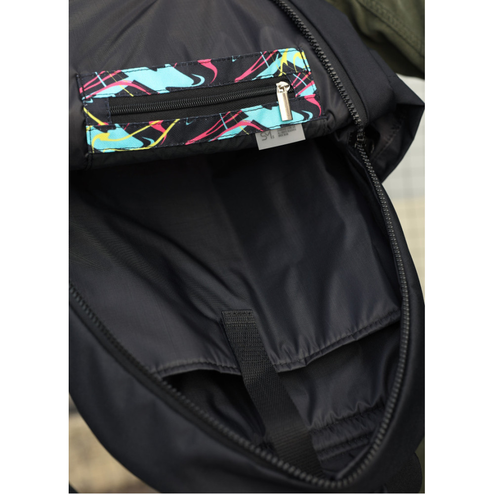 Чоловічий рюкзак Sambag ZARD LRT чорний ABSTRACT 46 х 28 х 13 см (25088707m)