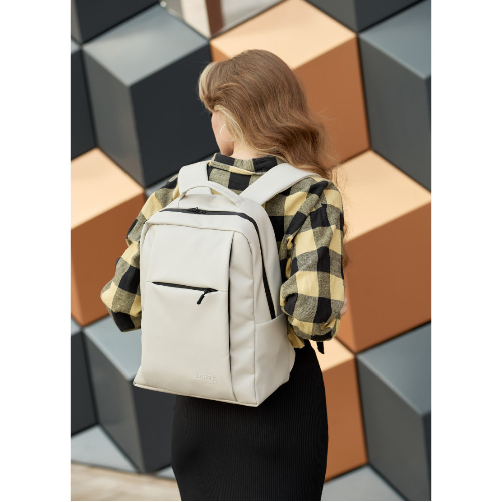 Жіночий рюкзак Sambag ZARD сірий 40 х 28 х 14 см (25428030)