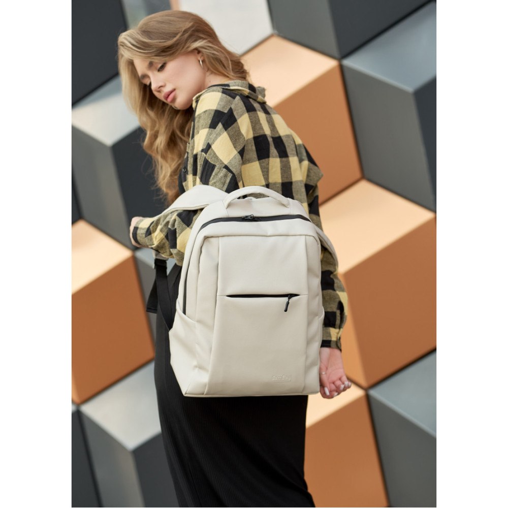 Жіночий рюкзак Sambag ZARD сірий 40 х 28 х 14 см (25428030)