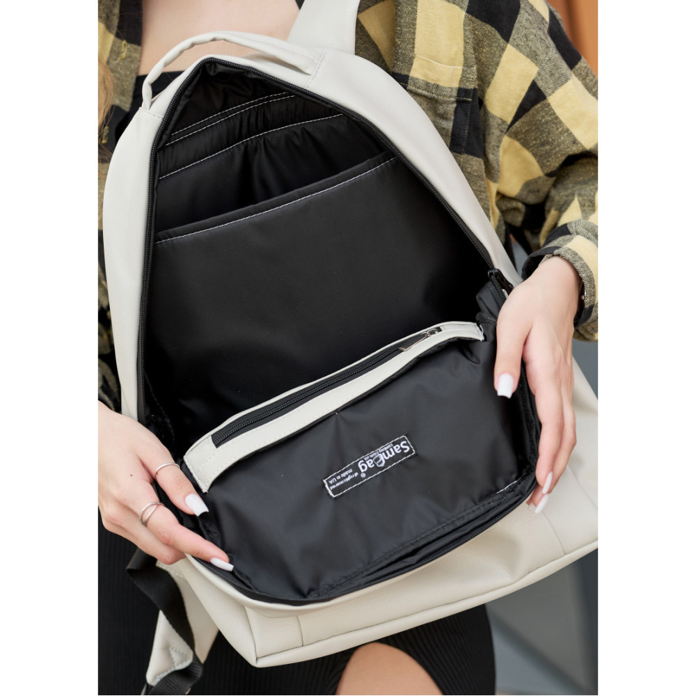 Жіночий рюкзак Sambag ZARD сірий 40 х 28 х 14 см (25428030)