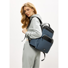 Жіночий рюкзак Sambag Zard MOD чорно-синій 40 х 28 х 14 см (25438115)