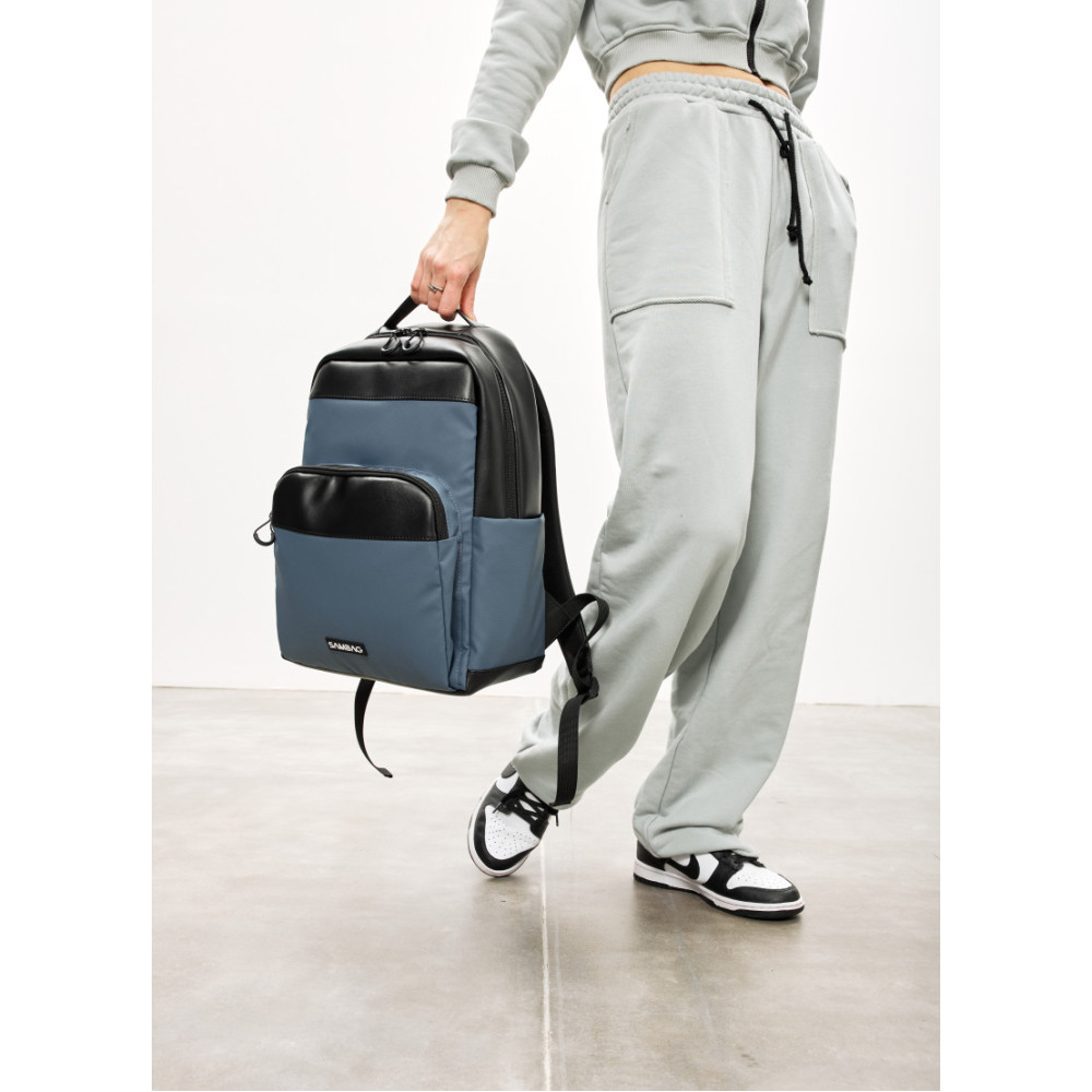 Женский рюкзак Sambag Zard MOD черно-синий 40 х 28 х 14 см (25438115)