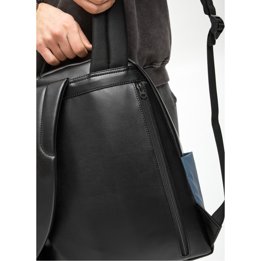 Чоловічий рюкзак Sambag Zard MOD чорно-синій 40 х 28 х 14 см (25438115m)