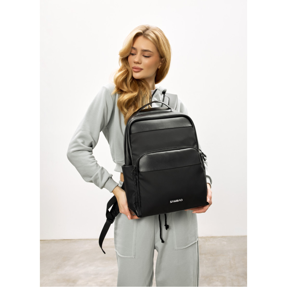 Женский рюкзак Sambag Zard MOD черный 40 х 28 х 14 см (25438164)