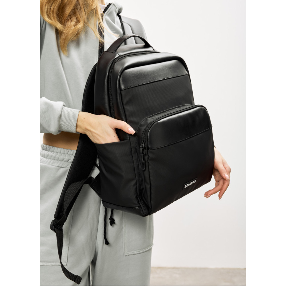 Женский рюкзак Sambag Zard MOD черный 40 х 28 х 14 см (25438164)