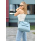Жіноча спортивна cумка Sambag Vogue BKS блакитна 37 х 25 х 16 см (90153010)